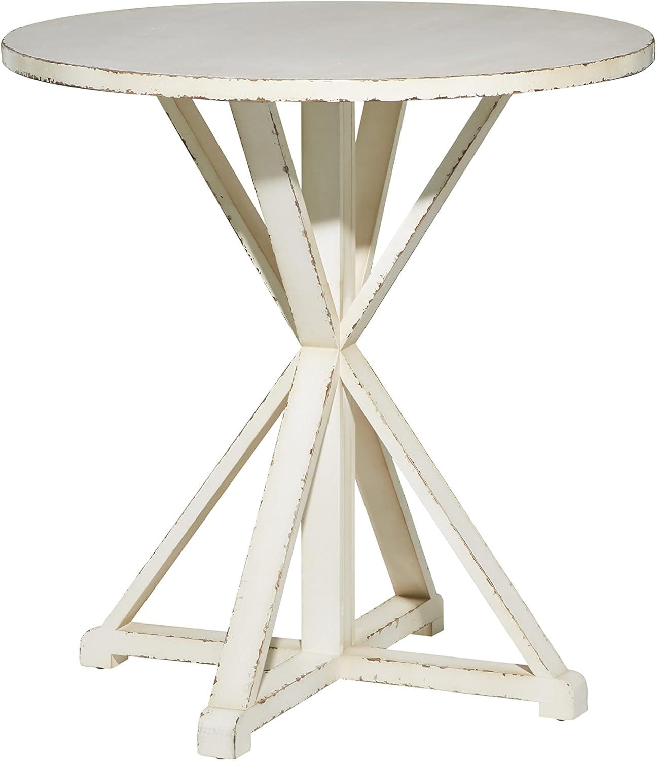 imageDeco 79 Wood Side End Accent Table End Table Side Table 29quot x 29quot x 31quot WhiteWhite