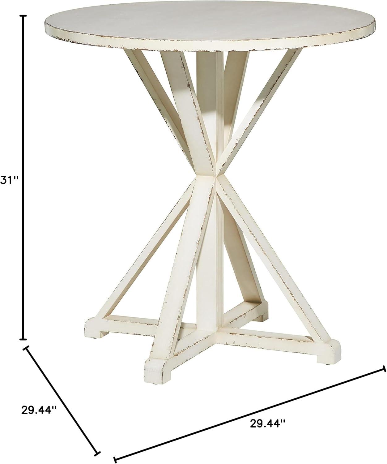 imageDeco 79 Wood Side End Accent Table End Table Side Table 29quot x 29quot x 31quot WhiteWhite