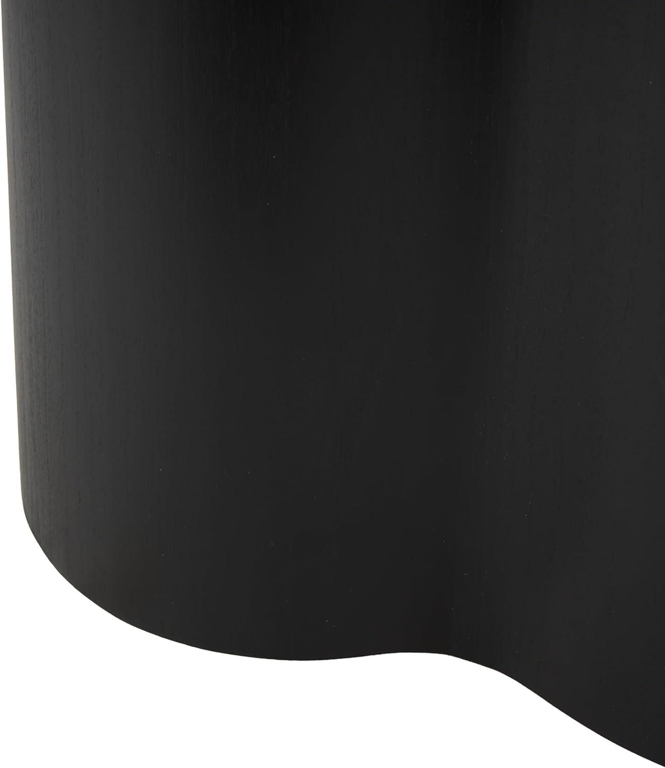 imageDeco 79 Wood Side End Accent Table Heart Inspired End Table Side Table 22quot x 14quot x 22quot Black