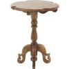 imageDeco 79 Mango Wood Turned Accent Table with Scrolled Legs and Cutout Tabletop 24quot x 24quot x 31quot Brown