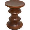 imageDeco 79 Wood Geometric Handmade Side End Accent Table End Table Side Table 16quot x 16quot x 22quot Brown