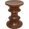 imageDeco 79 Wood Geometric Handmade Side End Accent Table End Table Side Table 16quot x 16quot x 22quot Brown