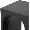 imageDeco 79 Wood Side End Accent Table Cutout Arch End Table Side Table 12quot x 12quot x 24quot Black