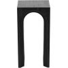 imageDeco 79 Wood Side End Accent Table Cutout Arch End Table Side Table 12quot x 12quot x 24quot Black