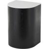 imageDeco 79 Wood Side End Accent Table Cutout Arch End Table with White Marble Tabletop Side Table 16quot x 14quot x 23quot Black