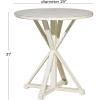 imageDeco 79 Wood Side End Accent Table End Table Side Table 29quot x 29quot x 31quot WhiteWhite