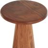 imageDeco 79 Wood Side End Accent Table End Table with Natural Wood Grains and Cone Shaped Bases Set of 3 Side Table 24quot 20quot 18quot H Brown