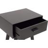 imageDeco 79 Wood Side End Accent Table Single Drawer End Table Side Table 16quot x 13quot x 28quot BlackBlack