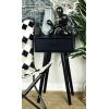 imageDeco 79 Wood Side End Accent Table Single Drawer End Table Side Table 16quot x 13quot x 28quot BlackBlack