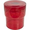 imageDeco 79 Glass Side End Accent Table Modern End Table Side Table 16quot x 16quot x 19quot Red