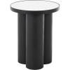 imageDeco 79 Metal Handmade Side End Accent Table Pedestal End Table with Brown Wood Tabletop Side Table 15quot x 15quot x 21quot Black16 x 16 x 20