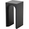 imageDeco 79 Wood Side End Accent Table Cutout Arch End Table Side Table 12quot x 12quot x 24quot Black
