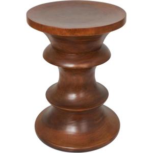 imageDeco 79 Wood Geometric Handmade Side End Accent Table End Table Side Table 16quot x 16quot x 22quot Brown