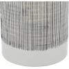 imageCosmoLiving by Cosmopolitan Ceramic Living Room Decorative Jars Striped Decorative Container Set of 2 Jar with Lid 13quot 11quotH White