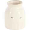 imageDeco 79 Ceramic Round Decorative Jars Set of 3 7quotW 9quotH White7 x 9