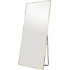 imageCosmoLiving by Cosmopolitan Metal Room Floor Mirror Entryway Mirror with Stand Free Standing Mirror 31quot x 14quot x 69quot GoldGold