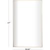 imageCosmoLiving by Cosmopolitan Metal Room Wall Mirror Entryway Mirror with Thin Frame Wall Mounted Mirror 30quot x 1quot x 47quot Gold47L x 1W