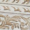 imageDeco 79 Mango Wood Scroll Vine Wall Mirror with Brown Carved Detail 36quot x 2quot x 84quot White