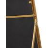 imageDeco 79 Metal Arched Freestanding Foldable Floor Mirror 18quot x 24quot x 65quot Gold