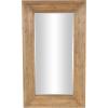 imageDeco 79 Wood Room Floor Mirror Entryway Mirror with Natural Wood Grains Free Standing Mirror 32quot x 3quot x 55quot BrownBrown