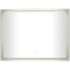 imageDeco 79 Glass Room Anti Fog Mirror Bathroom Mirror with LED Light Mirror 51quot x 1quot x 32quot Silver392L x 11W