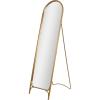 imageDeco 79 Metal Arched Freestanding Foldable Floor Mirror 18quot x 24quot x 65quot Gold