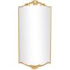 imageDeco 79 Metal Floral Room Wall Mirror Orante Antique Curved Entryway Mirror Wall Mounted Mirror 36quot x 2quot x 26quot Gold198L x 14W