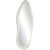 imageDeco 79 Velvet Abstract Room Wall Mirror Wavy Entryway Mirror Wall Mounted Mirror 26quot x 2quot x 65quot WhiteWhite