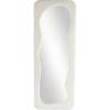 imageDeco 79 Velvet Room Floor Mirror Wavy Entryway Mirror Free Standing Mirror 24quot x 2quot x 64quot WhiteWhite