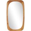 imageDeco 79 Wood Room Floor Mirror Entryway Mirror with Natural Wood Grains Free Standing Mirror 32quot x 3quot x 55quot BrownBrown