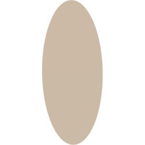 imageDeco 79 Glass Room Wall Mirror Oval Entryway Mirror Wall Mounted Mirror 20quot x 1quot x 47quot BeigeBeige