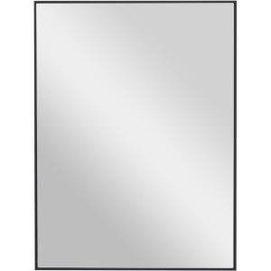 imageDeco 79 Glass Room Wall Mirror Oval Entryway Mirror Wall Mounted Mirror 20quot x 1quot x 47quot BeigeBlack