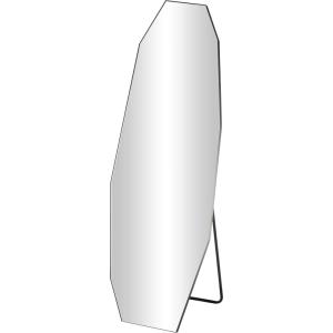 imageDeco 79 Metal Room Floor Mirror Oval Freestanding Entryway Mirror with Ball Feet Free Standing Mirror 32quot x 21quot x 69quot SilverBlack