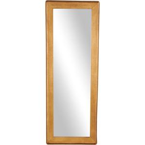 imageDeco 79 Wood Room Floor Mirror Entryway Mirror with Natural Wood Grains Free Standing Mirror 32quot x 3quot x 55quot BrownGold
