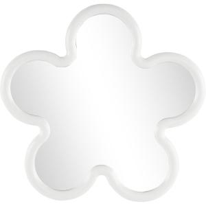 imageDeco 79 Wood Star Room Wall Mirror Large Entryway Mirror Wall Mounted Mirror 32quot x 2quot x 32quot WhiteWhite