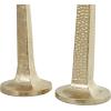 imageDeco 79 Aluminum Metal Decorative Candle Holder Tall Hammered Candle Stand Set of 2 Candlestick Holder 32quot 27quot H Gold