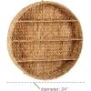 imageDeco 79 Dried Plant Round 3 Shelf Wall Shelf 24quot x 24quot x 24quot Brown