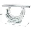 imageDeco 79 Glass Mirrored Console Table 47quot x 15quot x 32quot Silver