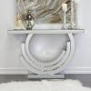imageDeco 79 Glass Mirrored Console Table 47quot x 15quot x 32quot Silver