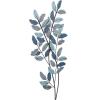 imageDeco 79 Metal Leaf Home Wall Decor Wall Sculpture with Gold Accents Wall Art 15quot x 1quot x 32quot Blue