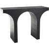 imageDeco 79 Metal Geometric Living Room Console Table Table with Stacked Arched Table Leg Entryway Table 47quot x 13quot x 30quot BlackBlack