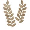 imageDeco 79 Metal Leaf Home Wall Decor Wall Sculpture with Black Stems Wall Art 31quot x 2quot x 45quot BlueBrown