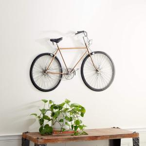 imageDeco 79 Metal Bike Home Wall Decor Wall Sculpture with Seat and Handles Wall Art 39quot x 1quot x 24quot RedBlack