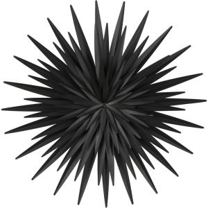 imageDeco 79 Metal Sunburst Home Wall Decor Large Layered 3D Wall Sculpture Wall Art 28quot x 3quot x 28quot Black275L x 25W
