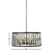 imageDeco 79 70038 Glam Metal Chandelier SMALL SIZE BlackBlack