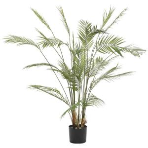image:imageDeco 79 Faux Foliage Kwai Palm Artificial Plant with Black Round Pot 30 x 32 x 46 Green