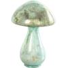 image:imageDeco 79 Glass Mushroom Handmade Decorative Sculpture Glossy Weathered Home Decor Statues Set of 2 Accent Figurines 12 10H ChampagneGreen