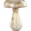 image:imageDeco 79 Glass Mushroom Handmade Decorative Sculpture Glossy Weathered Home Decor Statues Set of 2 Accent Figurines 12 10H ChampagneSilver