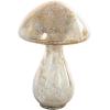 image:imageDeco 79 Glass Mushroom Handmade Decorative Sculpture Glossy Weathered Home Decor Statues Set of 2 Accent Figurines 12 10H ChampagneSilver