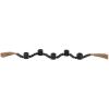 image:imageDeco 79 Mango Wood Decorative Candle Holder Garland Candle Stand with Brown Tassel Candlestick Holder 51 x 2 x 2 BrownBlack